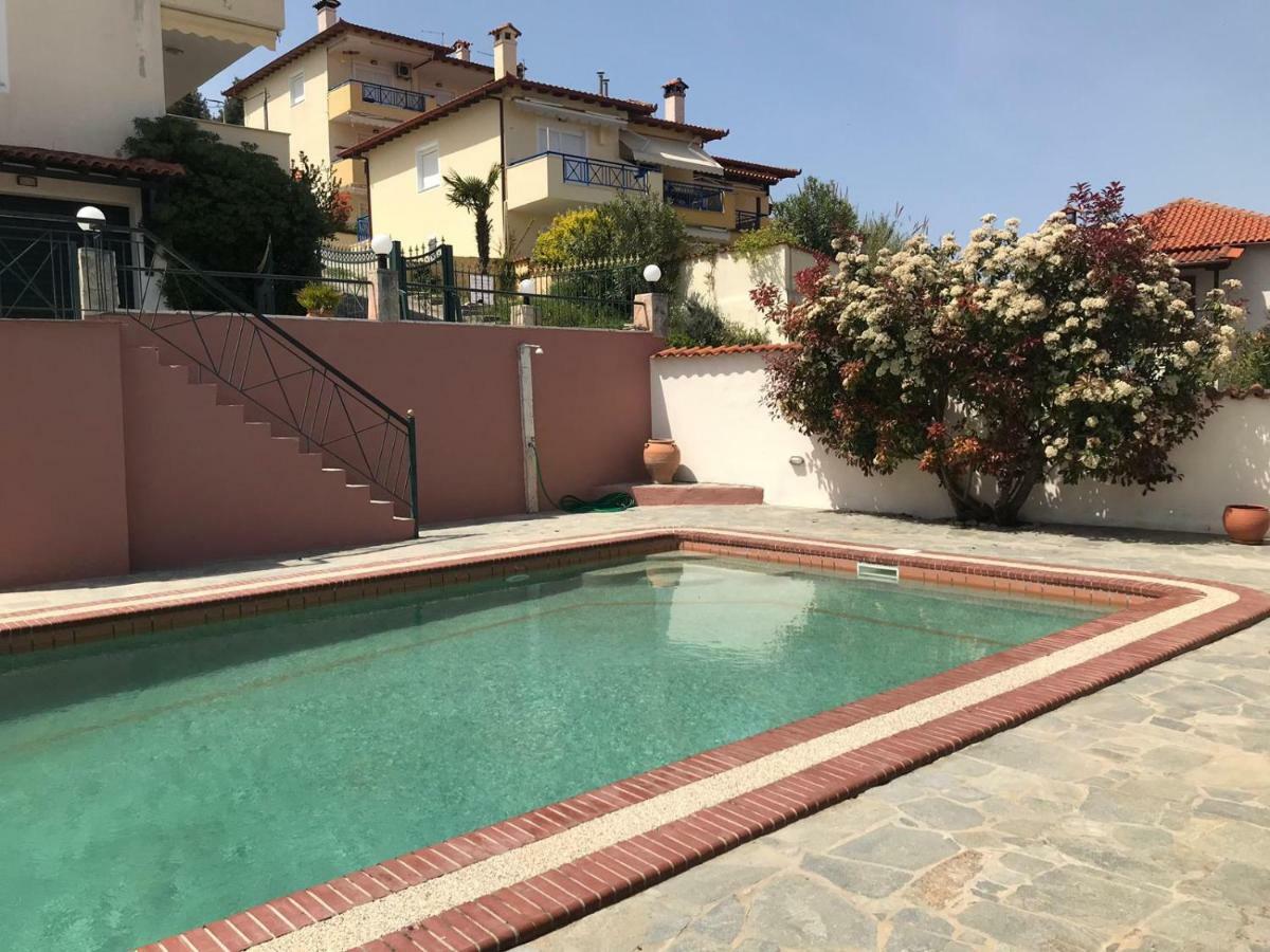 Maisonette With Sea View & Pool Vila Palioúrion Exterior foto